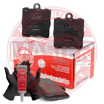 Jeu de 4 plaquettes de frein arrière MASTER-SPORT GERMANY OEM 0044209120 Jeu de 4 plaquettes de frein arrière MASTER-SPORT GERMANY OEM 0044209120