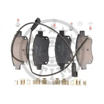 Jeu de 4 plaquettes de frein arrière OPTIMAL BP-12298