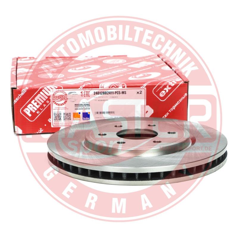 Jeu de 2 disques de frein arrière MASTER-SPORT GERMANY 24012802411-PCS-MS - Visuel 1