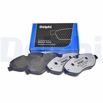 Jeu de 4 plaquettes de frein avant DELPHI LP2039LC pour IVECO DAILY 33S14. 35S14. 35C14 - 136cv