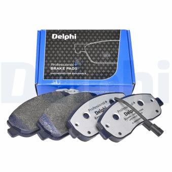 Jeu de 4 plaquettes de frein avant DELPHI LP2190LC pour NISSAN NV400 2.3 DCI - 125cv