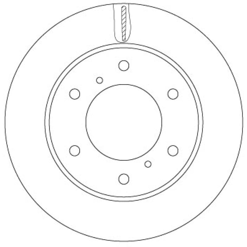 Jeu de 2 disques de frein avant TRW DF6735 - Visuel 1