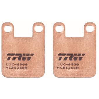 Jeu de 2 plaquettes de frein arrière TRW [MCB535SR]