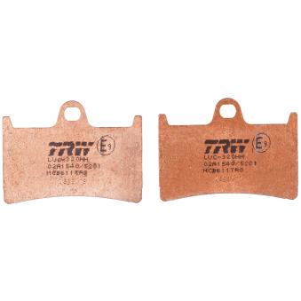 Jeu de 2 plaquettes de frein avant TRW MCB611TRQ pour HARLEY-DAVIDSON SEVENTY TWO XT 1200 Z Super Ténéré - 110cv