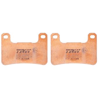 Jeu de 2 plaquettes de frein avant TRW MCB752TRQ pour KAWASAKI NINJA (601cc - ) Ninja 1000 SX - 116cv