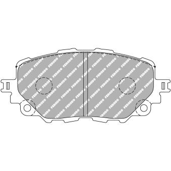 Jeu de 4 plaquettes de frein avant FERODO RACING FCP4873Z pour ABARTH 124 1,4 - 170cv Jeu de 4 plaquettes de frein avant FERODO RACING FCP4873Z pour ABARTH 124 1,4 - 170cv