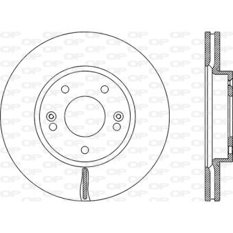 Jeu de 2 disques de frein avant OPEN PARTS [BDA2955.20]