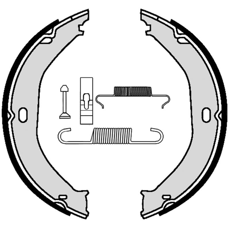 Jeu de mâchoires de frein BREMBO S 37 507 - Visuel 1
