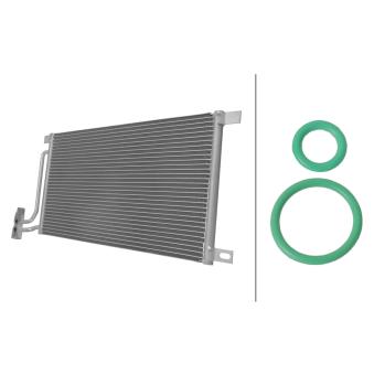 Condenseur, climatisation HELLA 8FC 366 222-921 pour AUDI 90 3.0 sd - 286cv