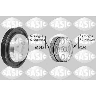 Poulie, vilebrequin SASIC 2150044 pour CITROEN C-ELYSEE 1.2 VTi 82 - 82cv Poulie, vilebrequin SASIC 2150044 pour CITROEN C-ELYSEE 1.2 VTi 82 - 82cv