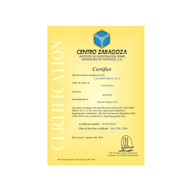 Capot-moteur BLIC 6803-00-6037280Q - Visuel 1