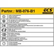 ECS MB-076-B1 - Kit électrique, dispositif d'attelage