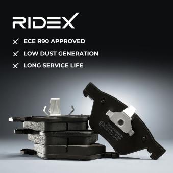 Jeu de 4 plaquettes de frein arrière RIDEX OEM 31445621 Jeu de 4 plaquettes de frein arrière RIDEX OEM 31445621