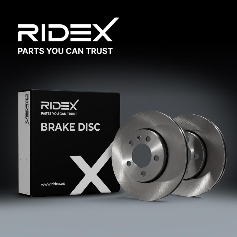 Jeu de 2 disques de frein avant RIDEX 82B0159 - Visuel 1