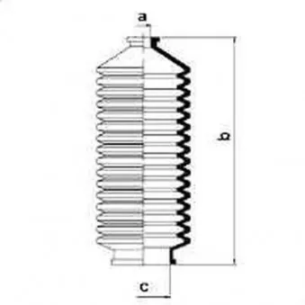 Joint-soufflet, direction SPIDAN OEM 4820304A00
