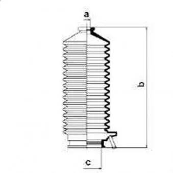Joint-soufflet, direction SPIDAN OEM 4820442L00