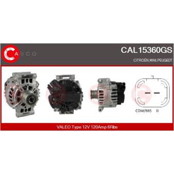 Alternateur CASCO OEM A3TG5281 Alternateur CASCO OEM A3TG5281