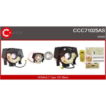 Ressort tournant, Airbag CASCO [CCC71025AS]