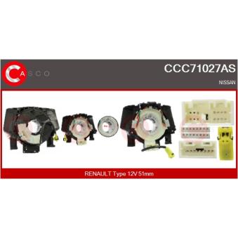 Ressort tournant, Airbag CASCO OEM 255671DA0A Ressort tournant, Airbag CASCO OEM 255671DA0A