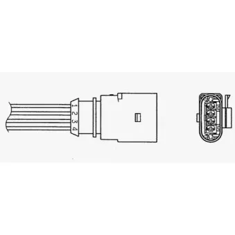 Sonde lambda NGK OEM 06E906265K