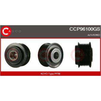 Poulie roue libre, alternateur CASCO [CCP96100GS]