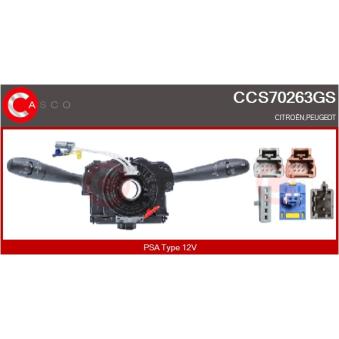 Commutateur de colonne de direction CASCO CCS70263GS pour VOLKSWAGEN PASSAT 1.6 HDI - 109cv Commutateur de colonne de direction CASCO CCS70263GS pour VOLKSWAGEN PASSAT 1.6 HDI - 109cv
