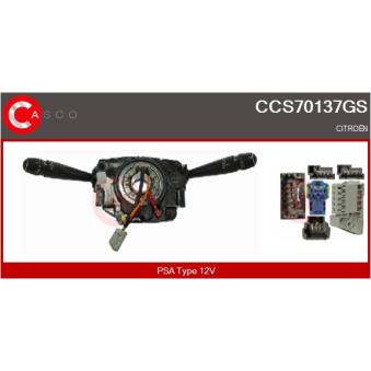 Commutateur de colonne de direction CASCO CCS70137GS pour CITROEN C4 Picasso 1.6 BlueHDi 100 - 99cv