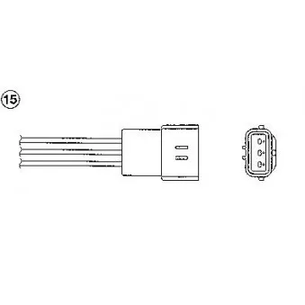 Sonde lambda NGK OEM B3C718861A