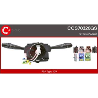 Commutateur de colonne de direction CASCO CCS70326GS pour CITROEN XSARA 1.6 16V - 109cv