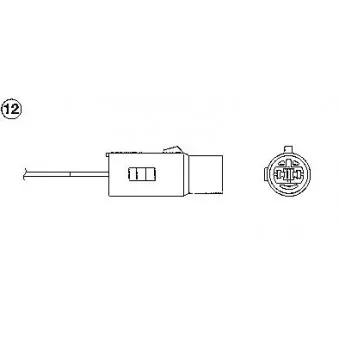 Sonde lambda NGK OEM MD150609