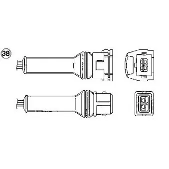 Sonde lambda NGK OEM 60562536