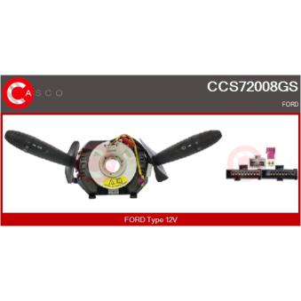 Commutateur de colonne de direction CASCO CCS72008GS pour FORD KA 1.2 - 69cv