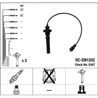 Kit de câbles d'allumage NGK OEM ENT910441