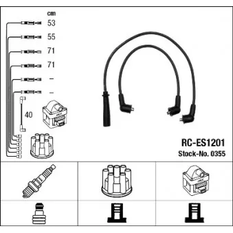 Kit de câbles d'allumage NGK OEM 3370082010