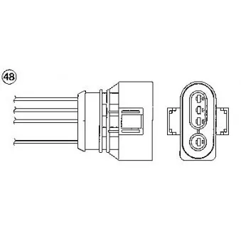 Sonde lambda NGK OEM 030906265AP