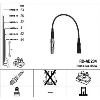 Kit de câbles d'allumage NGK OEM ABU45