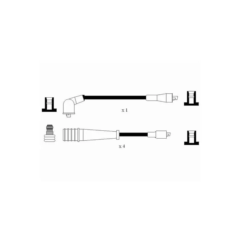 Kit de câbles d'allumage NGK 0566 - Visuel 1