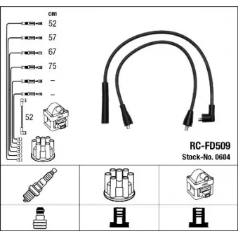 Kit de câbles d'allumage EFI AUTOMOTIVE 7218