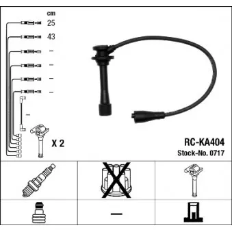 Kit de câbles d'allumage NGK 0717