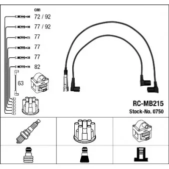 Kit de câbles d'allumage NGK OEM 403