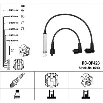 Kit de câbles d'allumage NGK 0793
