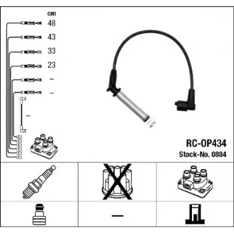 Kit de câbles d'allumage NGK OEM ODU226