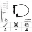 NGK 0810 - Kit de câbles d'allumage