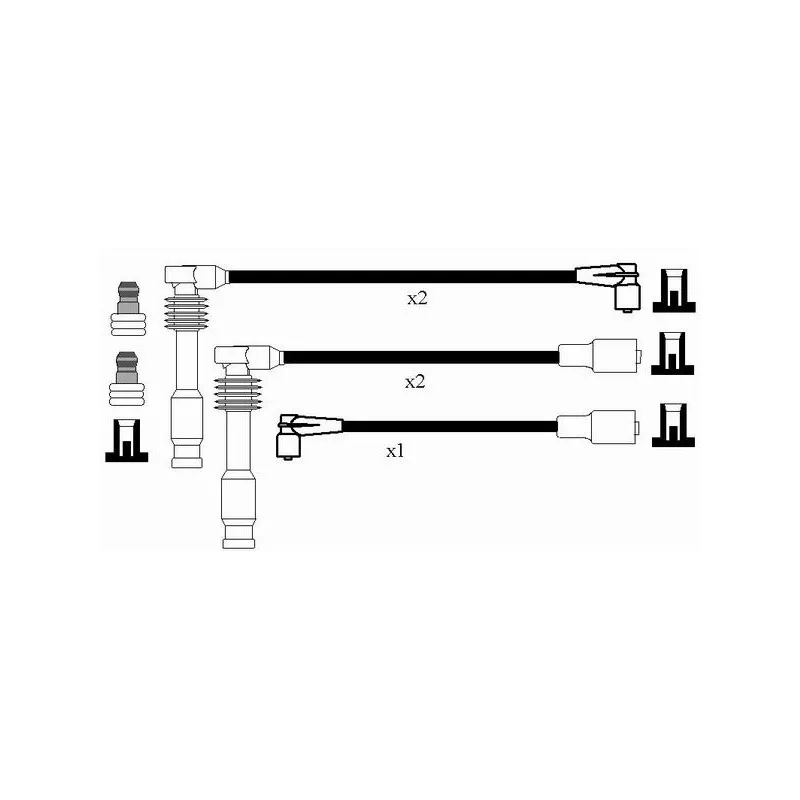 Kit de câbles d'allumage NGK 0818 - Visuel 1