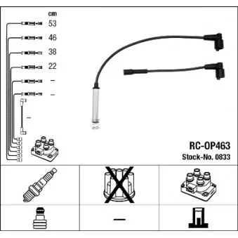 Kit de câbles d'allumage NGK OEM 4152