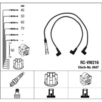 Kit de câbles d'allumage NGK OEM 85693