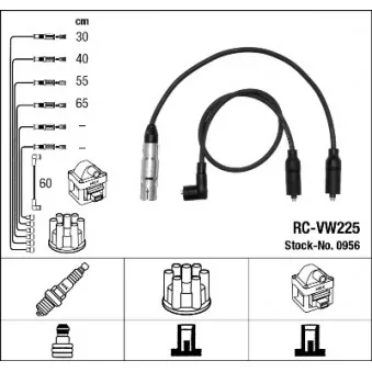 Kit de câbles d'allumage NGK 0956