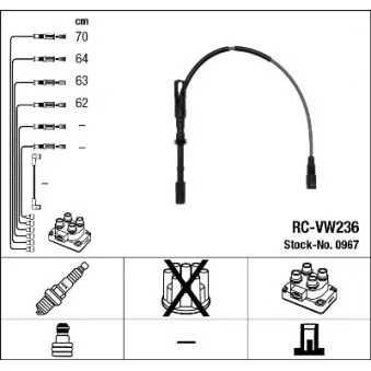 Kit de câbles d'allumage NGK OEM 53-0102