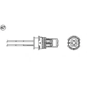 Sonde lambda NGK OEM A0025402317