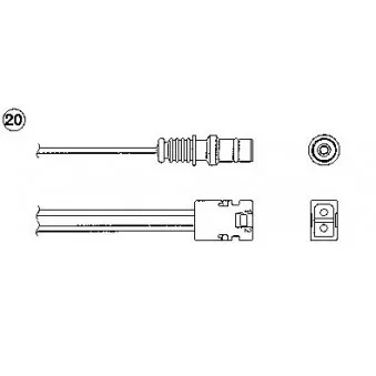 Sonde lambda NGK OEM A0075423217